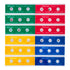 AmScope - 36pc Kids Prepared Microscope Slide Set of Color-Coded Zoological and Botanical Prepared Specimen Slides -PS-P12X3-A...