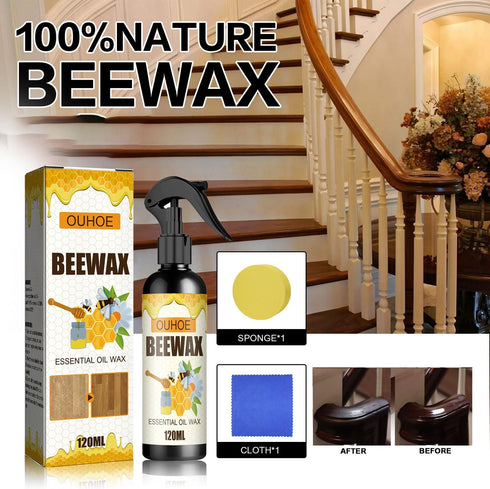 3PC Natural Micro-Molecularized Beeswax Spray,Beeswax Furniture Polish Spray,Original Beeswax Furniture Polish,Beeswax Spray Cleaner,Furniture Bee...