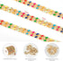 9.8 Feet Colorful Dripping Oil Cuban Chains for Jewelry Making, Gold Plated Aluminum Chain for Necklace Unwelded Twist Curb Chain Roll with Jump R...