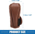 Car Shift Knob Cover with Breathable Design Universal Vehicle Interior Shift Gear Cover Trim Accessories Decorative Faux Leather Brown...