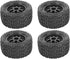 RC Tires, Replacement Plastic Frames 4Pcs Universal RC Wheel Strong Strong Cushioning Excellent Grip for Car Models...
