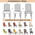2 Pack Dining Chair Covers, Stretch Spandex Removable Washable Protector Chair Slipcovers for Dining Room Kitchen Hotel (Sky Blue)...