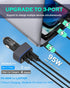 USB C Car Charger 95W, 3-Port PD 65W PPS 55W QC3.0 30W Fast Car Charger for iPhone 14/13/12/11 Pro Max, Samsung Galaxy, Google Pixel, MacBook/Lapt...