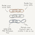 mushie Baby Chain Link Rings Toy 12 Count | Multiuse Car Seat Stroller Connecting Toy (Natural, Stone, Tradewinds)...