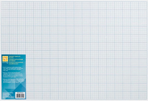 Wrights Products 670052 Gridded Plastic Template, by The Yard, Blue...