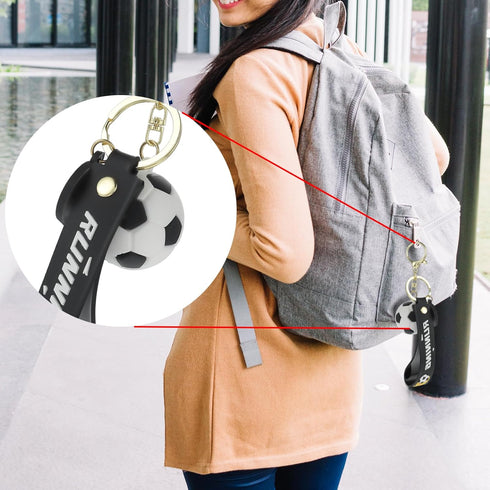 Soccer Keychain Gift, Novelty Key Chain for Boys Sports Fan Silicone Football Keyrings for Party Favors Reward Gift...