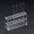 uxcell Acrylic Test Tube Holder Lab Stand Rack 6 Wells for 25ml Centrifuge Tubes Clear...