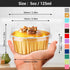 EUSOAR Disposable Ramekins Aluminum Foil, Gold 25Packs 5oz Baking Cups with Lids Mini Muffin Liners, Dessert Cheesecake Pan Creme Brulee Cupcake C...