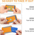 HiWe for MagSafe Wallet, Magnetic Card Wallet Holder for iPhone 15/14/13/12 Series, Leather Wallet, Fit 6 Cards, Slim, RFID Blocking, Orange......