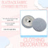 20Pcs Flatback Fabric Covered Button for Suits Gowns Blouses DIY Sewing Accessories,25mm/1in(8#;Light Blue)...