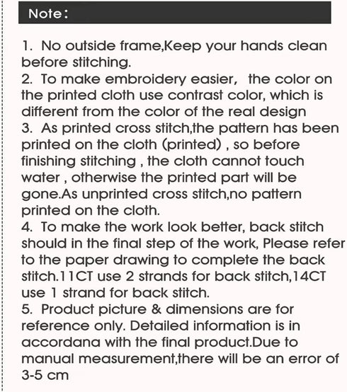 Svarog Stamped Cross Stitch Kits Beginners Full Range of Embroidery Patterns Starter Kits for Adult or Kids DIY Cross Stitches Needlepoint Kits 14...