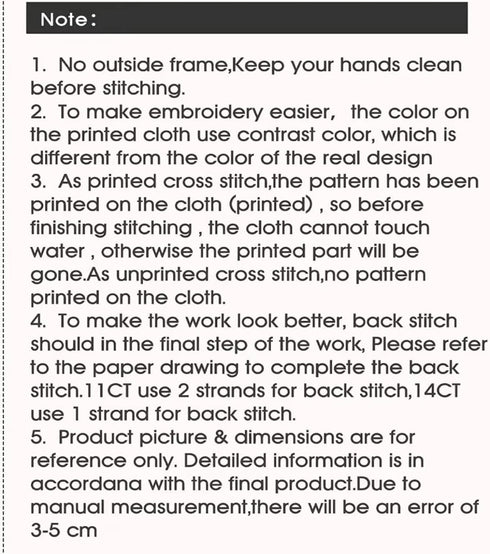 Svarog Stamped Cross Stitch Kits Beginners Full Range of Embroidery Patterns Starter Kits for Adult or Kids DIY Cross Stitches Needlepoint Kits 14...