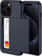 ???????? ?????? iPhone 15 Pro Case with Card Holder - Wireless Charging Compatible iPhone 15 Pro Wallet Case with Hidden Card Slot for Men and Wom...