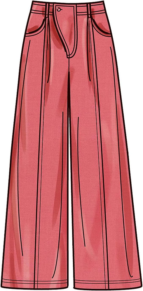 Simplicity Easy Misses' Pants in Two Lengths Sewing Pattern Kit, Design Code S9823, Sizes 16-18-20-22-24, Multicolor...