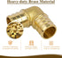 JUWO 1/2" Pex Fitting, 25 Pack PEX Elbow 90 Degree for Plumbing Repairs, Sturdy and Durable Brass Crimp Fitting...