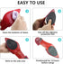 24Pcs Non-Skid Shoe Pads, Anti-Slip Shoe Grips for High Heels, Self-Adhesive Rubber Shoes Pads, Wear-Resistant Rubber Sole, Noise Reduction for Me...