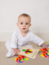 Wooden Puzzles Blocks Brain Teasers Toy Russian Tangram Colorful Jigsaw Game Montessori Intelligence STEM Preschool Educational Gift for Baby Todd...