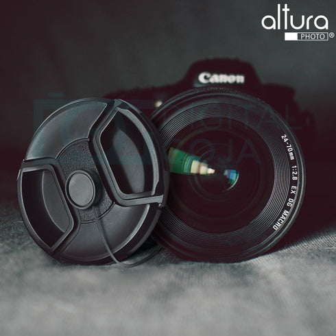 Altura Photo 58mm Lens Cap - 2 Pack Canon Lens Cap Cover for EOS Rebel T8i, T7, T7i, T6, T6i, T5, T5i, T3, SL3, 90D, 80D, T100 with Canon EF-S 18-...