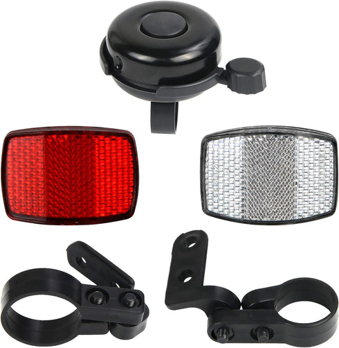 SANNIX Bicycle Reflectors Front and Rear Kit Bike Handlebar Bell Bicycle Accessories...