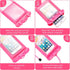 3 Pack Waterproof Float Phone Pouch with Neck Trap and Armband, Waterproof Phone case, Dry Bag Outdoor Beach Bag for iPhone, Samsung Galaxy, and O...