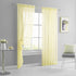 KEQIAOSUOCAI 2 Panels Girls Room Sheer Curtains 84 Inch - Light Yellow Cream Rod Pocket Transparent Voile Sheer Curtains Panels for Bedroom Living...