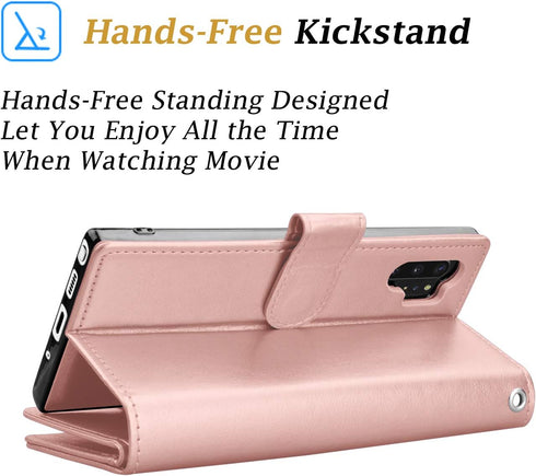 Takfox for Samsung Note 10 Plus Case Wallet, for Galaxy Note 10+ Plus 5G Phone Case PU Leather w 9 ID Credit Card Holder Slots Folio Flip Magnetic...
