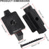 50Pcs Hidden Fasteners Clips for Deck Fastening, Black Nylon Plastic T Clips with Metal Screws for Composite Decking Boards Universal Deck Fastene...
