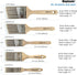 Paint Brushes Set, Sash Brushes, Soft Tapered Filament, Wood Stain Brushes for Walls, Cabinets and Fences Pack of 5...