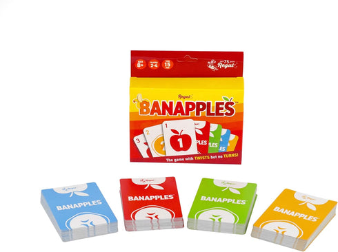 Regal Games Banapples Fun Card Game Set for Kids, Teens & Adults - 2-4 Player Card Games - Fun & Travel Playing Cards for Game Night (4 Decks, 40 ...