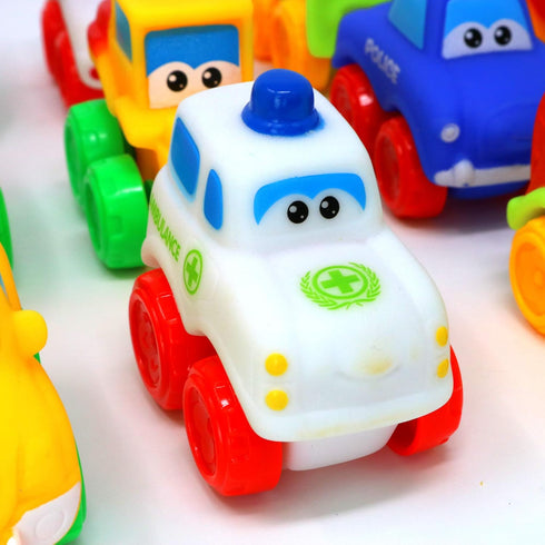 Big Mo's Toys Baby Cars - Soft Rubber Toy Car Set Small Vehicles for Babies and Toddlers - 12 Pieces...