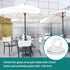 Sukh Patio Table Umbrella Hole Ring Umbrella Hole Ring and Cap Silicone Transparent Hole Couver Plug Hole Rings Set Umbrella Ring Caps 2 Sets for ...