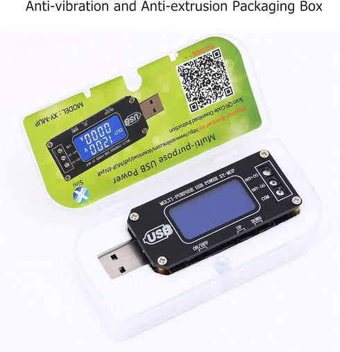 PEMENOL DC-DC CNC USB Step Up/Down Power Supply Regulator Module 3.5V-12V to 1.0V-24V 2-3W, Adjustable Boost Buck Voltage Converter Digital Displa...