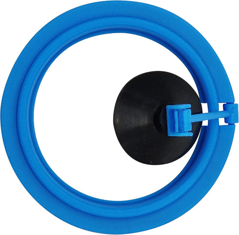 zhuohai Fish Feeding Ring Floating Food Feeder Circle with Suction Cup Easy to Install Aquarium (Round)...