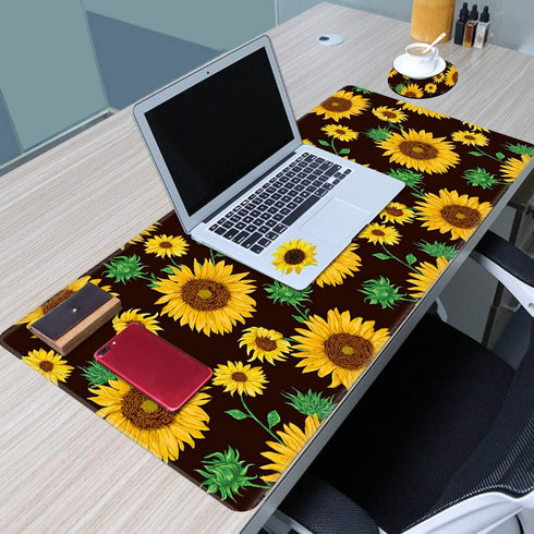 Large Gaming Mouse Pad with Stitched Edges, Desk Pad Protector, Computer Keyboard Mouse Mat Non-Slip Cute Desk Decor for Home/Office/Study Accesso...
