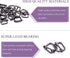Swpeet 60Pcs 1/2 Inch - 13mm Gun-Black Metal Rings Rectangle Adjuster Triglides Slides Buckle, Roller Pin Buckles Slider Strap Adjuster Keychains ...
