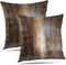 ONELZ Brown Throw Pillows and Grey Throw Pillows Decorative Pillow Covers for Couch Two Sides Printed, Fashion Style Zippered Cushion 18 X 18 Pill...