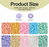 6500Pcs 2mm Frosted Pastel Glass Seed Beads 12/0 Rondelle Crystal Pony Beads Bulk for Crafts DIY Friendship Bracelets Earring Beading Jewelry Maki...