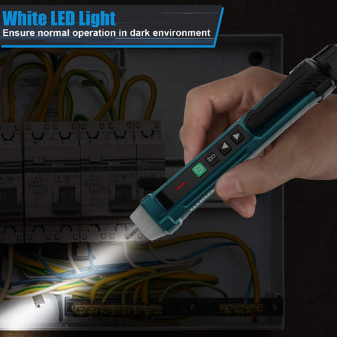 Non-Contact Voltage Tester with 9 gear Adjustable Sensitivity Voltage Detector Pen AC Circuit Tester Tool LCD Display LED Flashlight Buzzer Alarm ...