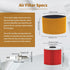 Air Filter 11013-1275 & Oil Filter & Spark Plug Compatible with Kawasaki KLF220 KLF250 KLF300 Bayou 220 250 300 4x4 ATV 1999-2011...