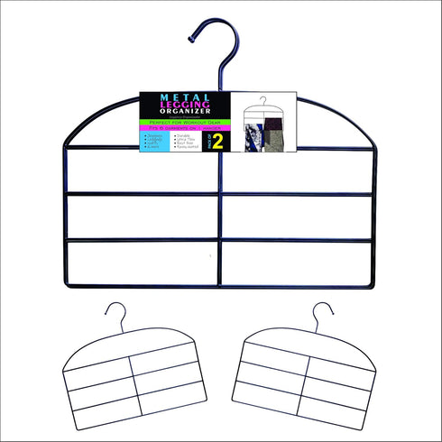 Dr. Organizer Pants and Leggings Organizer Hangers, Multifunctional Space-Saving Metal Closet Hanger, 2 Pack, USA Patented...