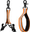 Shappy 2 Pieces Firefighter Glove Strap with Reflective Trim Firefighting Glove Safety Strap Turnout with Swivel Snap Hook Clip (Orange)...
