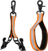 Shappy 2 Pieces Firefighter Glove Strap with Reflective Trim Firefighting Glove Safety Strap Turnout with Swivel Snap Hook Clip (Orange)...