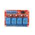 2 Pack 5V 2-Channel Relay Module with Optocoupler, Red Expansion Board Supports High/Low Level Trigger 2-Way OPTO...