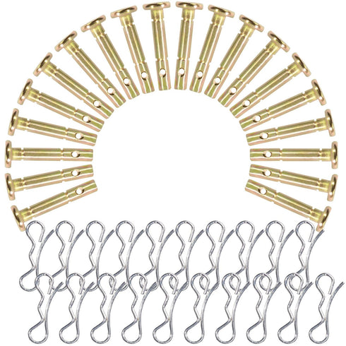 20 Pairs Shear Pins and Cotters Pins,Replacement Shear Pins Compatible with Snowblower 738-04124 714-04040, Shear Pin Kit Compatible with MTD Craf...