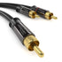 KabelDirekt – RCA/Phono Y Cable – 3ft Short – 1 to 2 RCA/Phono, Stereo Audio Cable (Coax, Male/Male Plugs, Analog/Digital, Adapter for subs/amps/H...