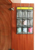 NIMES Hanging Closet Underwear Sock Jewelry Storage Over The Door Classroom Cell Phone Calculator Organizer Clear Pockets (GREY-12 & 9 POCKETS PAC...
