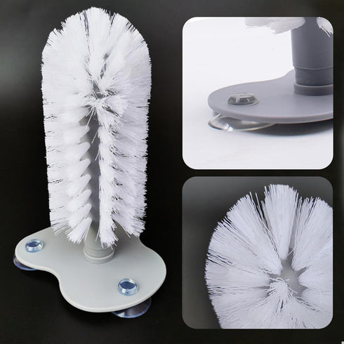 4 PCS Turtle Shell Brush with Suction Cup for Tank, Turtle Scrub Brush Turtle Scratches Back Brush Triple Strong Suction Turtle Shell Cleaning Bru...