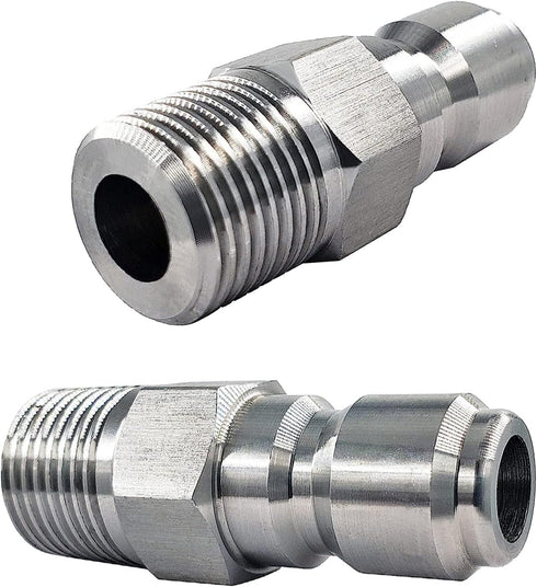 3/8 Inch Pressure Washers Male Nipple - 2PCs 3/8 Inch Male NPT Pressure Washer Plug...