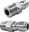 3/8 Inch Pressure Washers Male Nipple - 2PCs 3/8 Inch Male NPT Pressure Washer Plug...