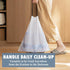 Small Trash Bags 4 Gallon - 57 Count Drawstring 4 Gallon Trash Bag, Pre-separated Small Garbage Bags Bathroom Trash Bags, Unscented White 4 Gal Sm...